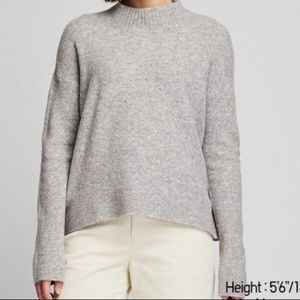 Uniqlo Wool Mock-Neck Sweater